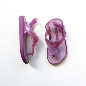 Ipanema purple jelly sandals EUC size 21/6 fits 5